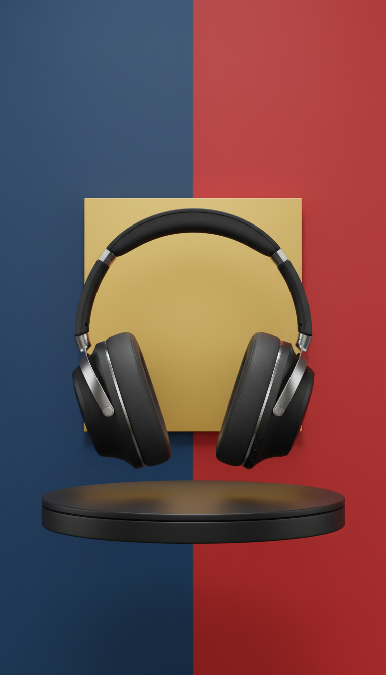 Wireless headphones with adaptive noise cancelling