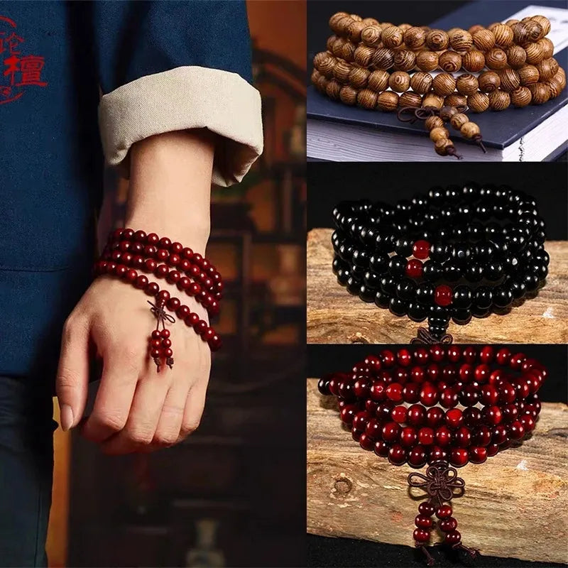 Buddhist Natural Wood Prayer Bead