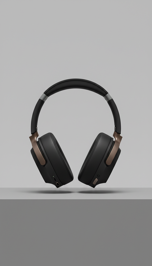 Wireless headphones in carbon black