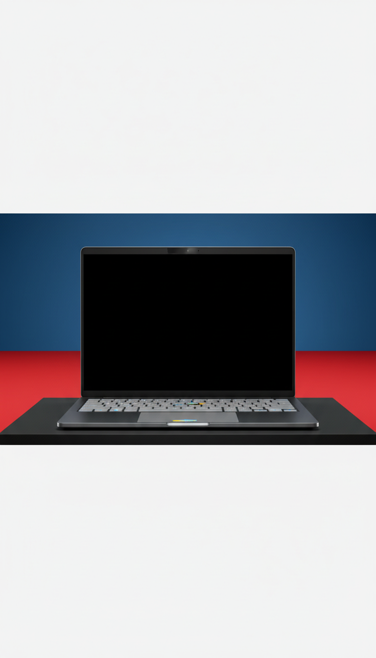 Ultrathin laptop with brushed metal finish