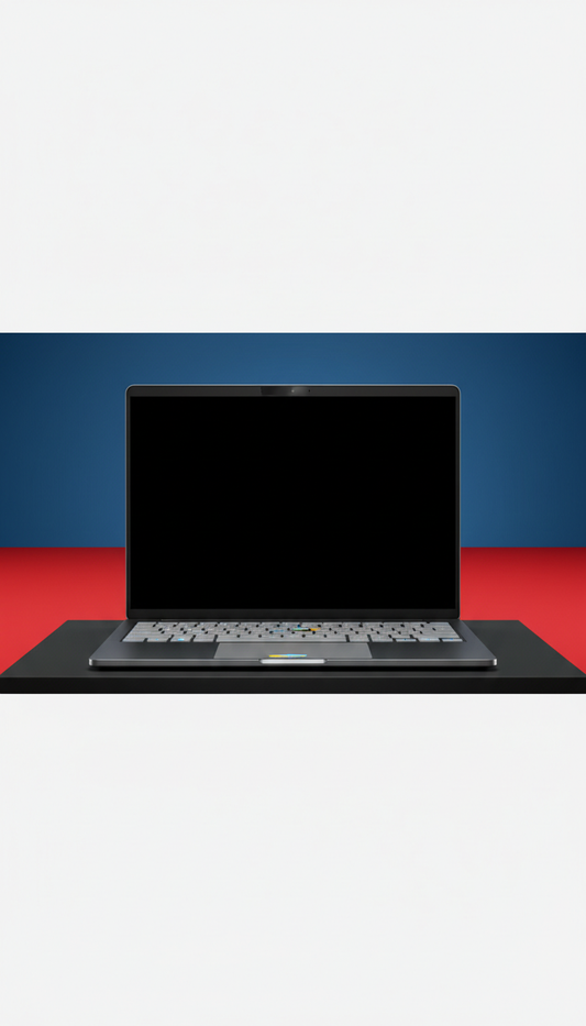 Ultrathin laptop with brushed metal finish