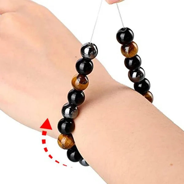 Tiger Eye Obisidian Bracelet Attrack Luck